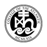 small logo for College of the Atlantic