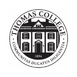 small logo for Thomas College